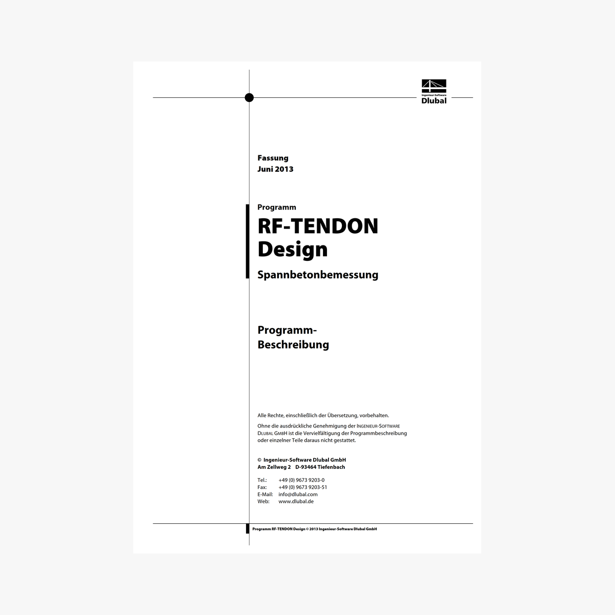 RF-TENDON Design Manual