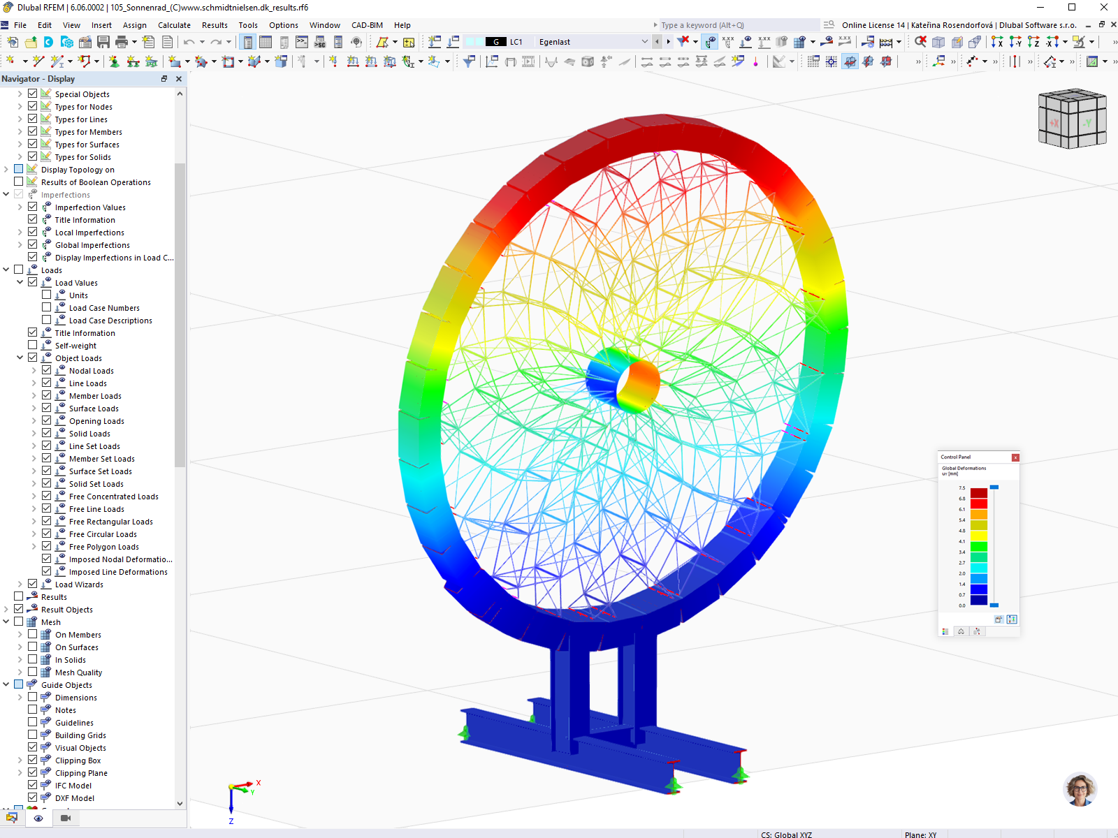 The Art Project Model Calculated in RFEM 6