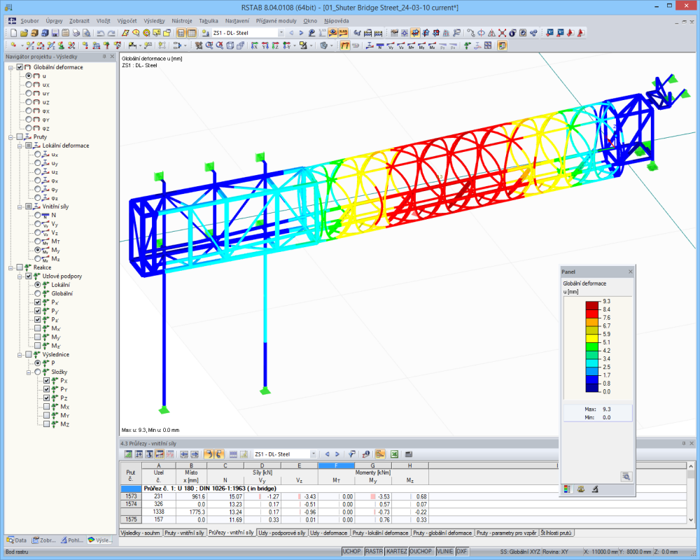 Shuter Street Bridge v Torontu, Kanada | V programu RSTAB realizoval Gartner Steel and Glass GmbH, Würzburg/Německo | www.josef-gartner.de