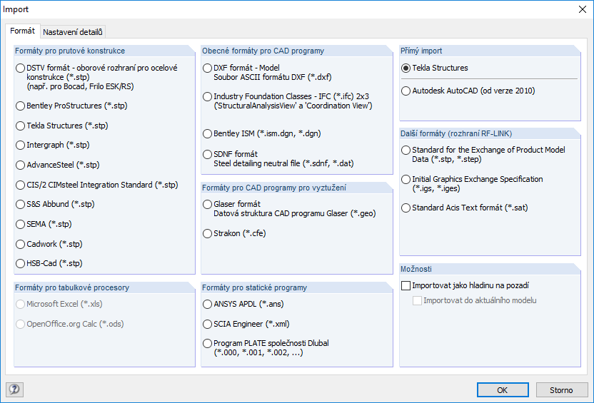 Direkter Import in RFEM