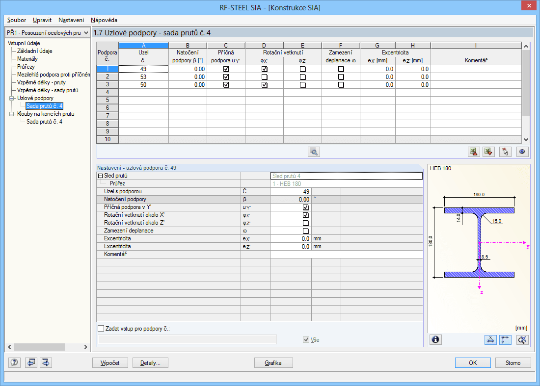 Maske 1.7 Knotenlager - Stabsätze