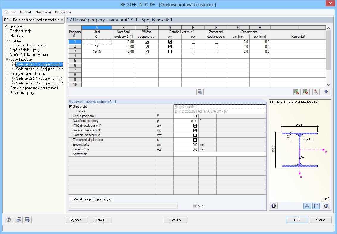 Maske 1.7 Knotenlager - Stabsätze