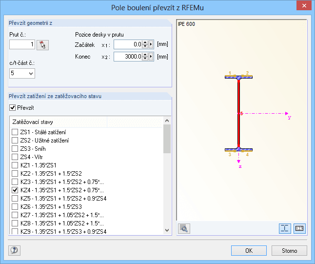 Beulfeld von RFEM übernehmen