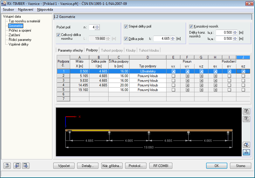 Dialog 1.2 Geometrie (podpora)