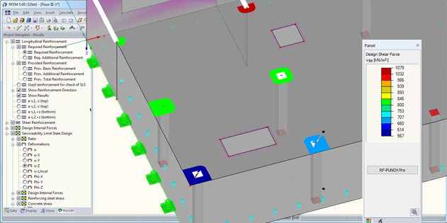 Přídavný modul RF-PUNCH Pro pro RFEM/RSTAB