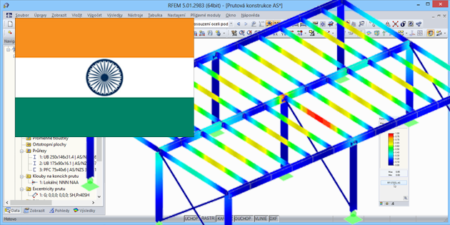 Přídavný modul RF-/STEEL IS pro RFEM/RSTAB