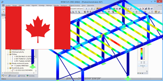 Přídavný modul RF-/STEEL CSA pro RFEM/RSTAB