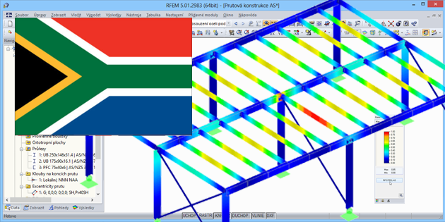 Přídavný modul RF-/STEEL SANS pro RFEM/RSTAB