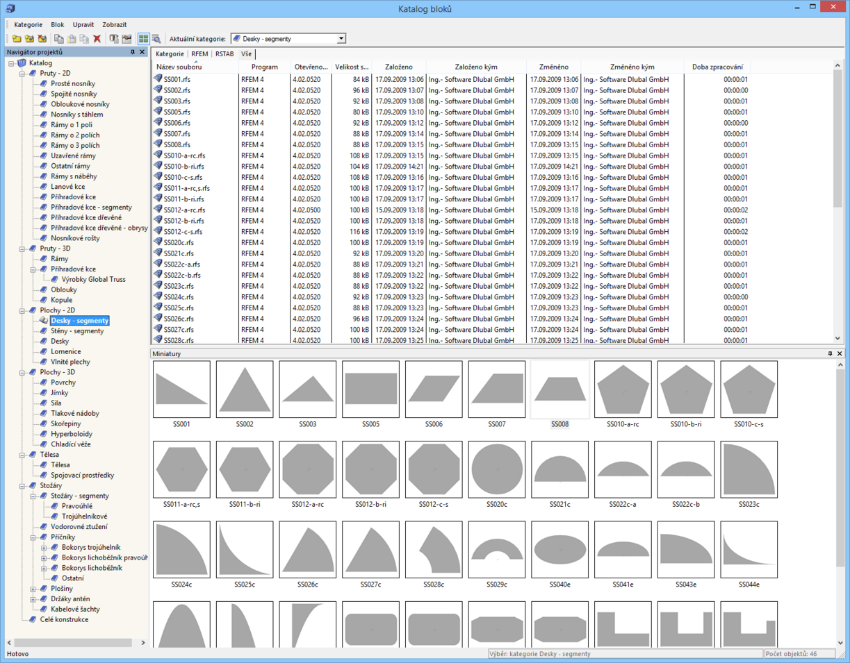 Blockmanager für RFEM und RSTAB