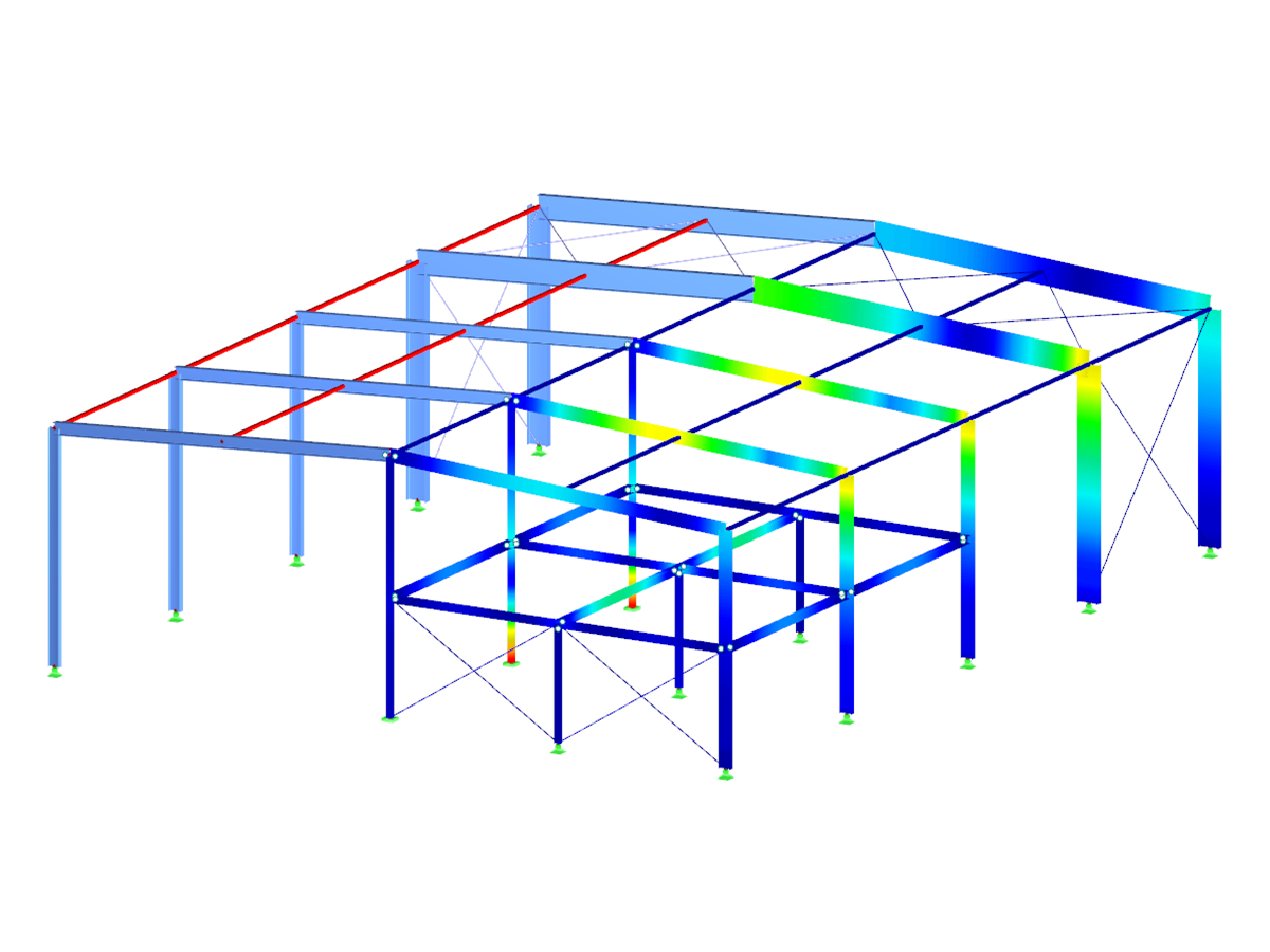 Přídavný modul RF-/STEEL AISC programu RFEM/RSTAB | Posouzení ocelových prutů podle ANSI/AISC 360-16