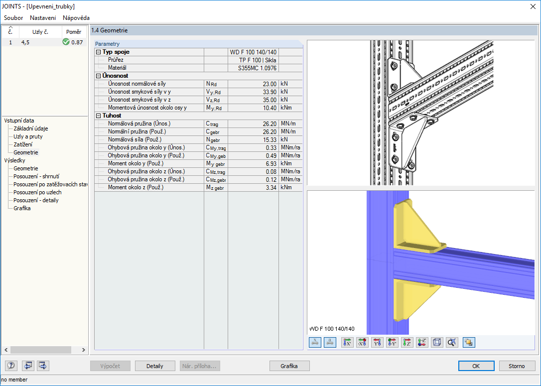 Maske Geometrie in RF-/JOINTS Stahl - SIKLA