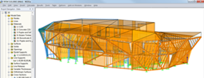 Model řezbářské dílny v programu RFEM