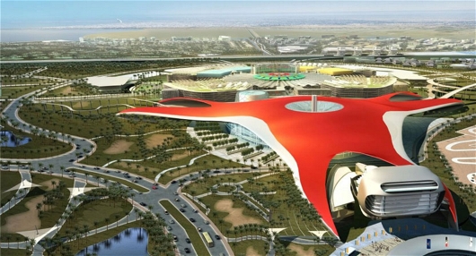 Zábavní park Ferrari World na ostrově Al Yas, Spojené arabské emiráty