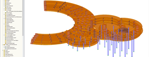 Model Conversation Plinth v programu RFEM (© Bensonwood)