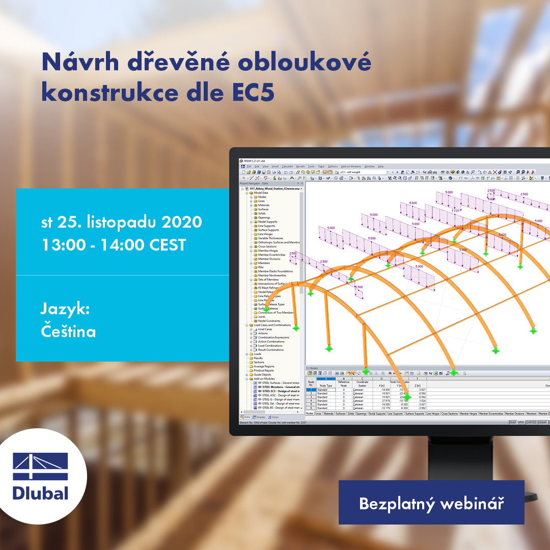 Návrh dřevěné obloukové konstrukce dle EC5