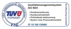 Certifikace podle DIN EN ISO 9001:2008