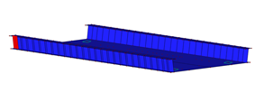 3D model mostu v programu RFEM (© Schröder + Raue)