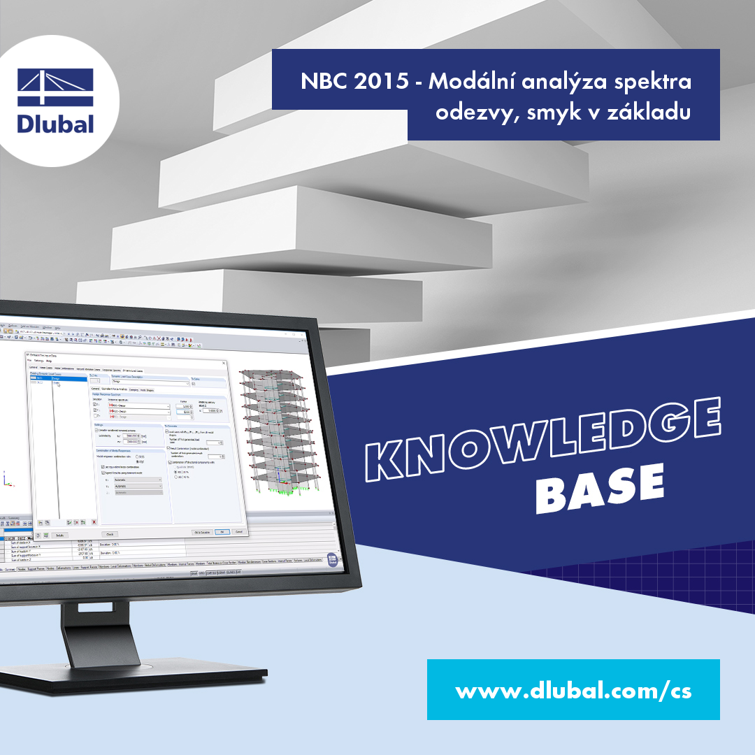 NBC 2015 - Modální analýza spektra odezvy, smyk v základu