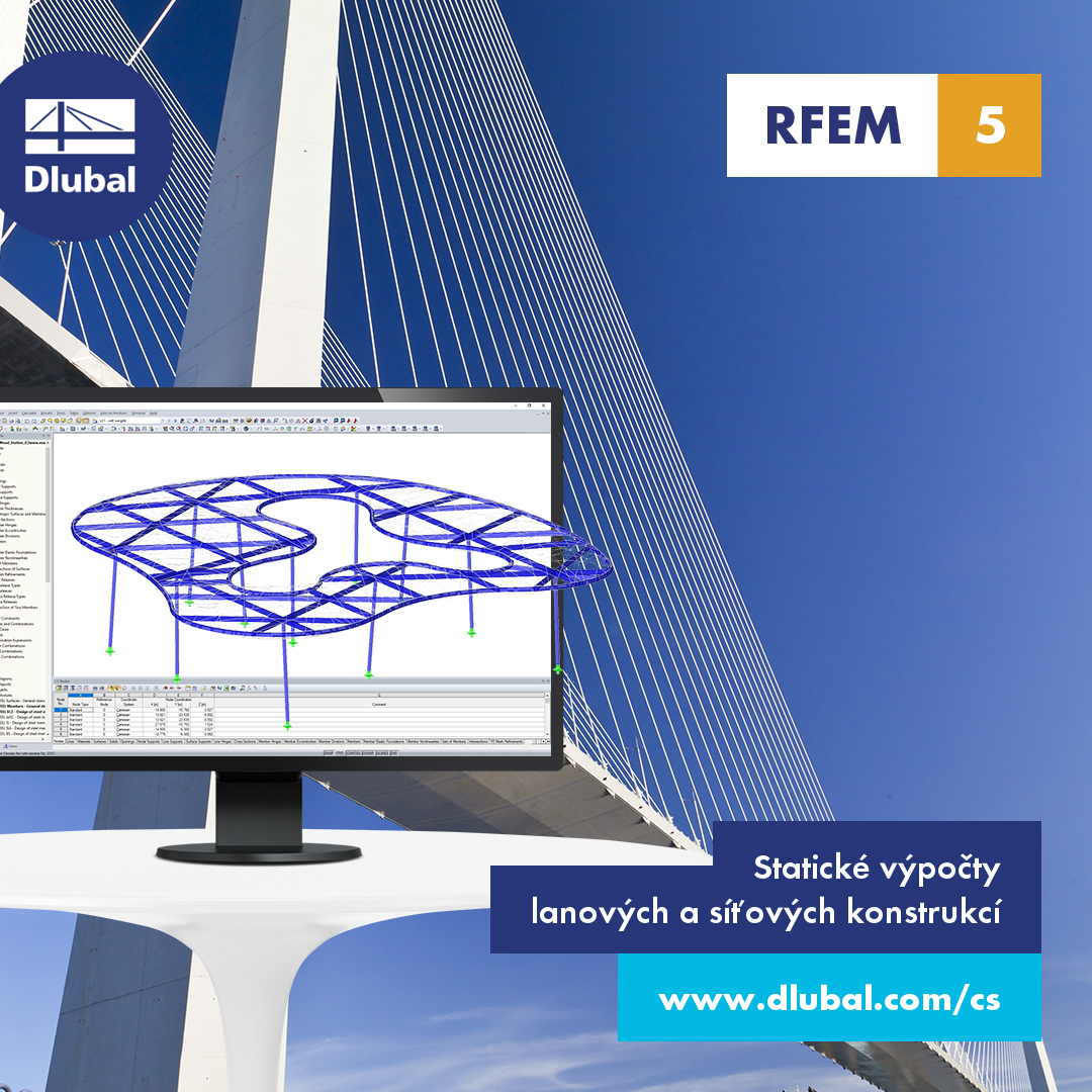 Statické výpočty \n lanových a síťových konstrukcí