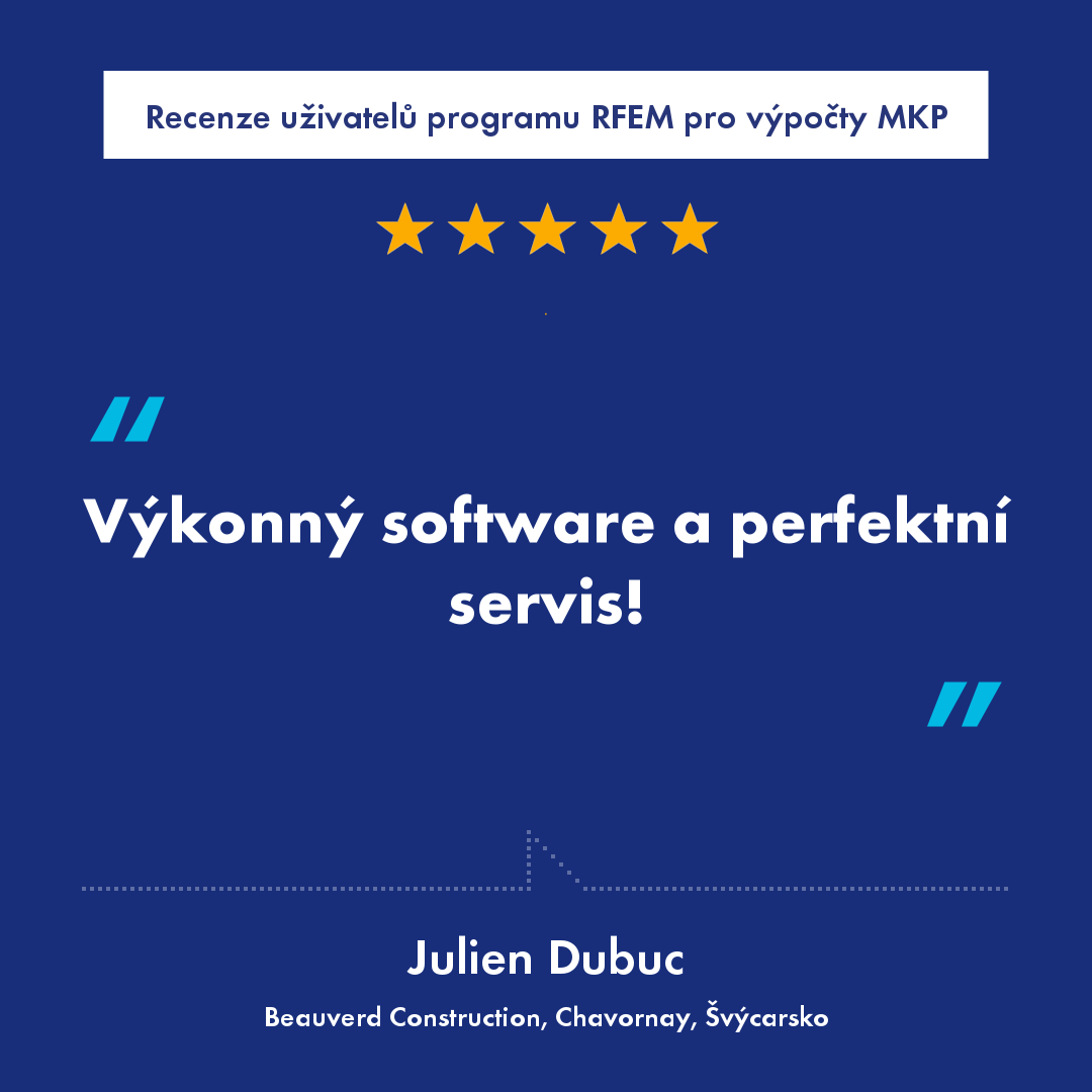 Recenze uživatelů programu RFEM pro výpočty MKP