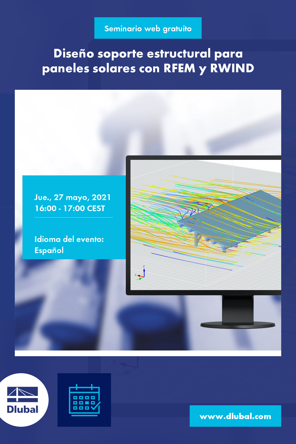 Posouzení nosné konstrukce solárních panelů v programech RFEM a RWIND