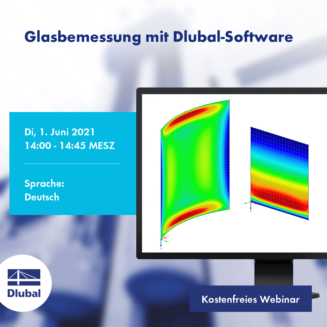 Návrh skla pomocí programů Dlubal Software