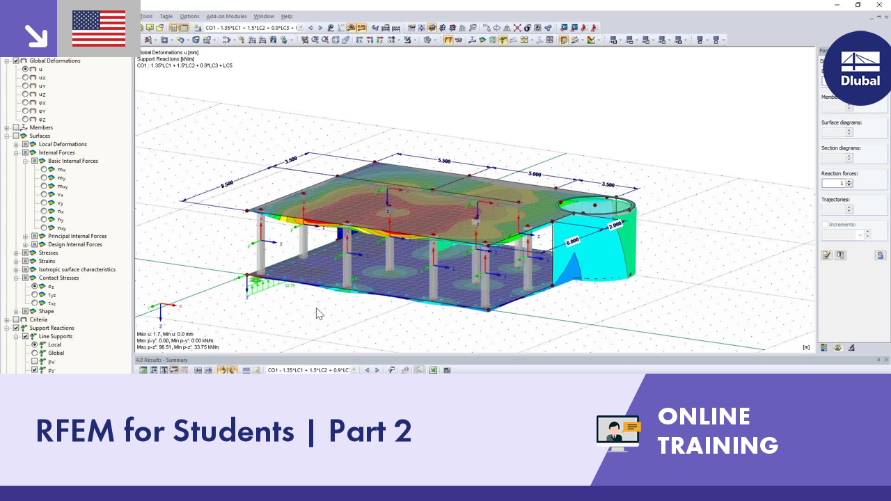 Online školení | RFEM pro studenty | Část 2 | USA