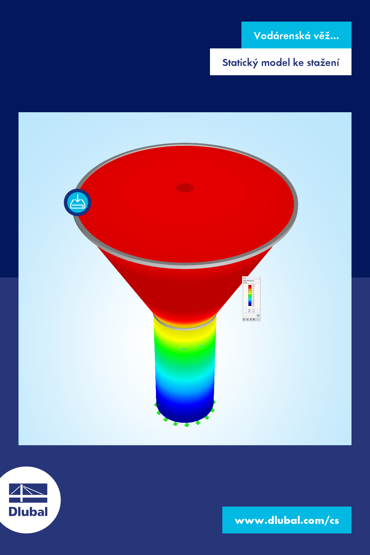 Vodárenská věž s programem RFEM