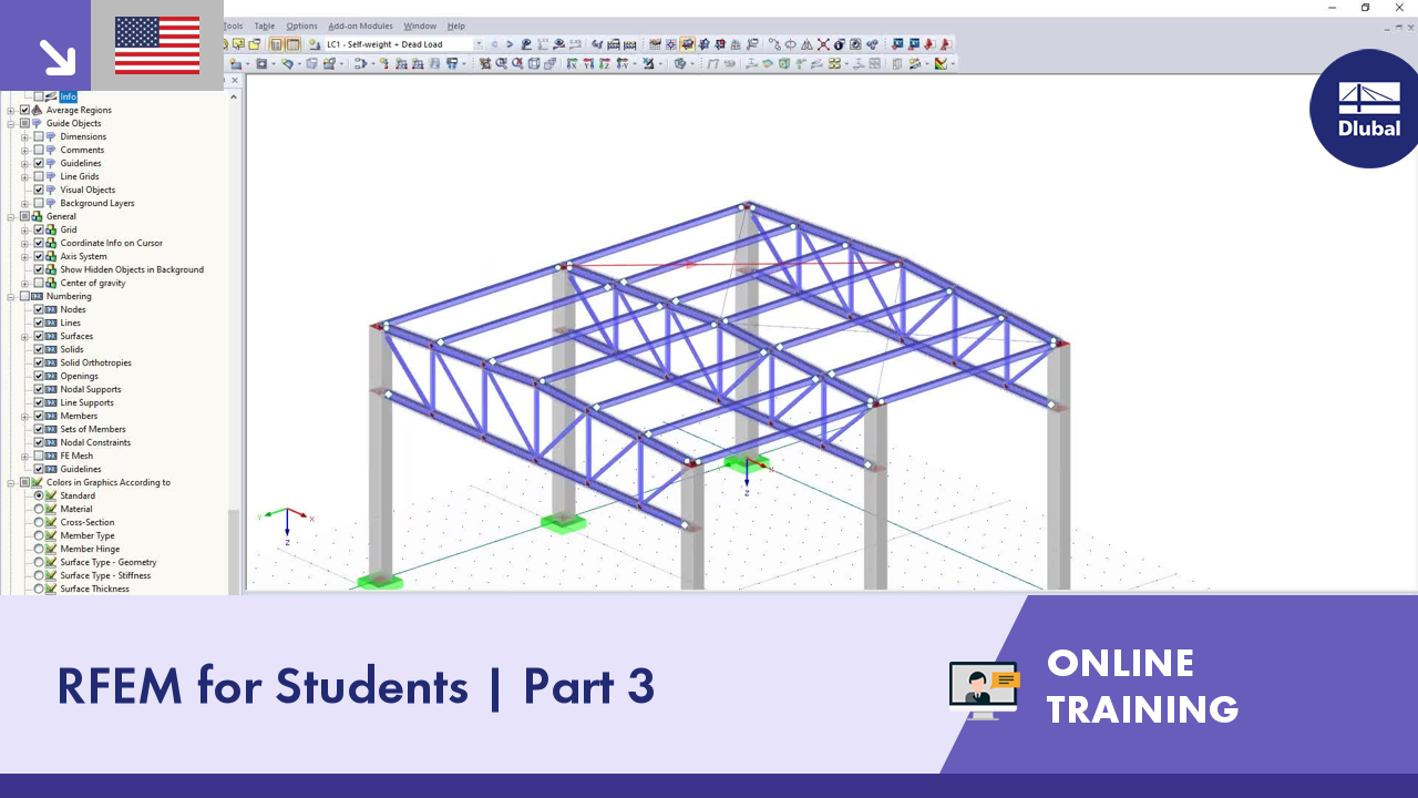 Online školení | RFEM pro studenty | Část 3 | USA