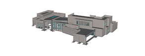 3D model obytného domu v programu RFEM (© JCR Estructural)