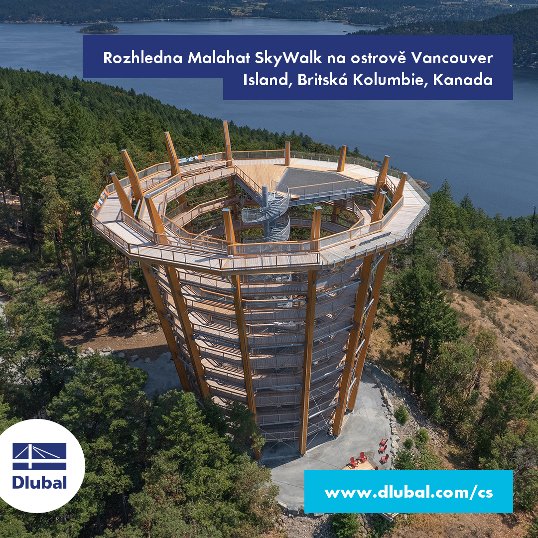 Rozhledna a stezka korunami stromů Malahat SkyWalk na ostrově Vancouver Island, Britská Kolumbie, Kanada