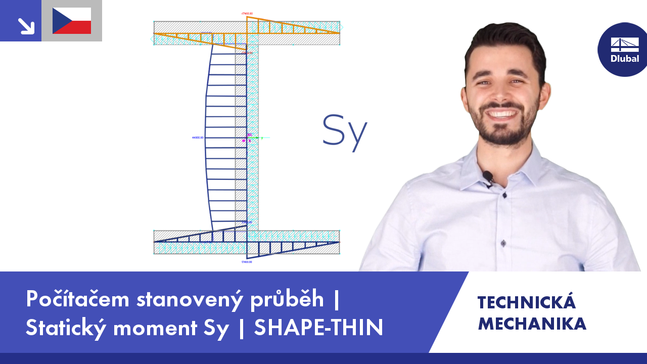 Video: Technická mechanika | Počítačem stanovený průběh | Statický moment Sy | SHAPE-THIN