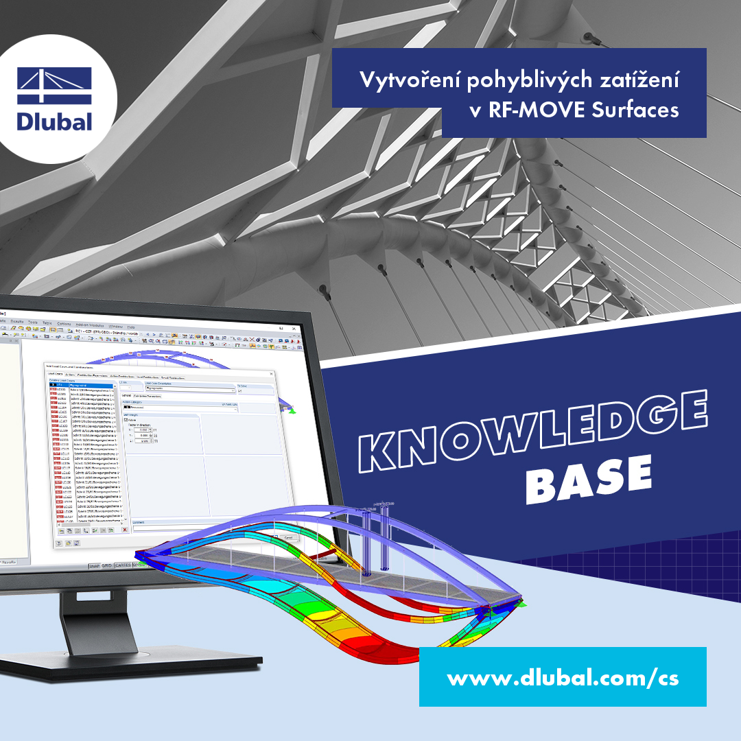 Vytvoření pohyblivého zatížení\n v RF-MOVE Surfaces