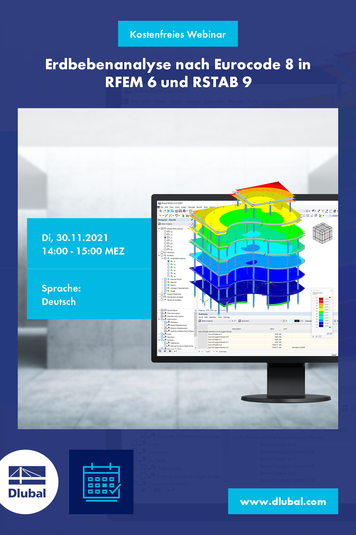 Seizmická analýza podle Eurokódu 8 v programech RFEM 6 a RSTAB 9