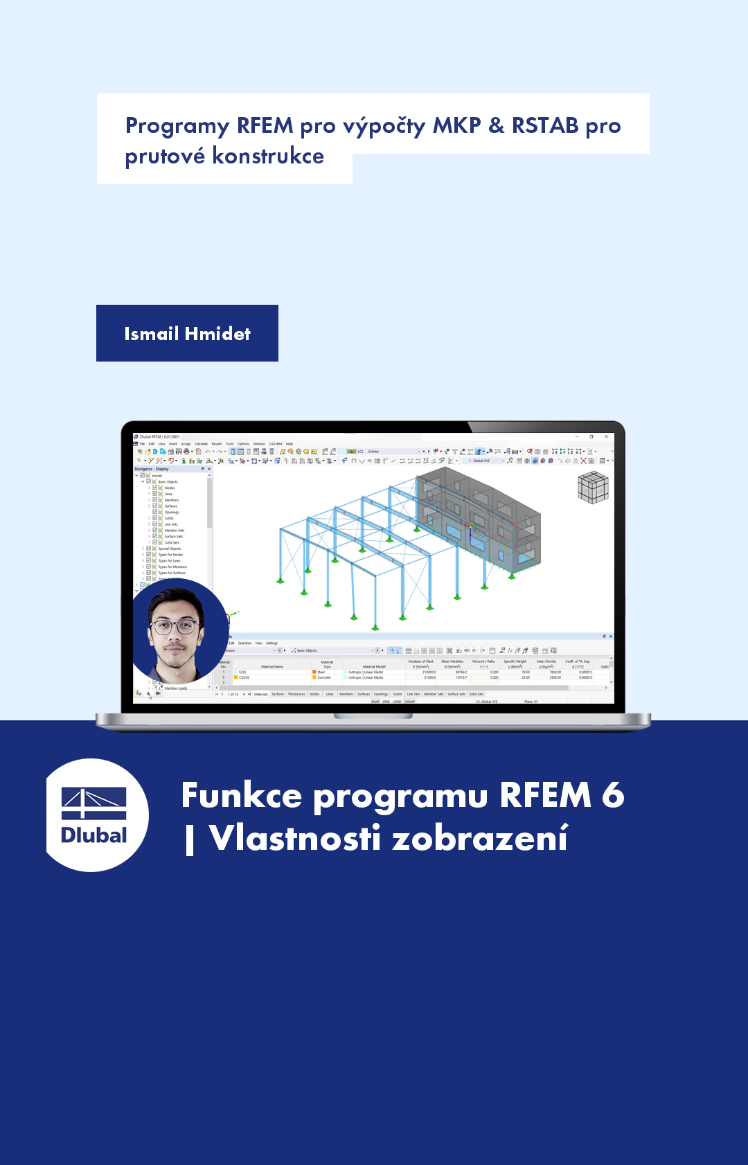 Programy RFEM pro výpočty MKP a RSTAB pro prutové konstrukce