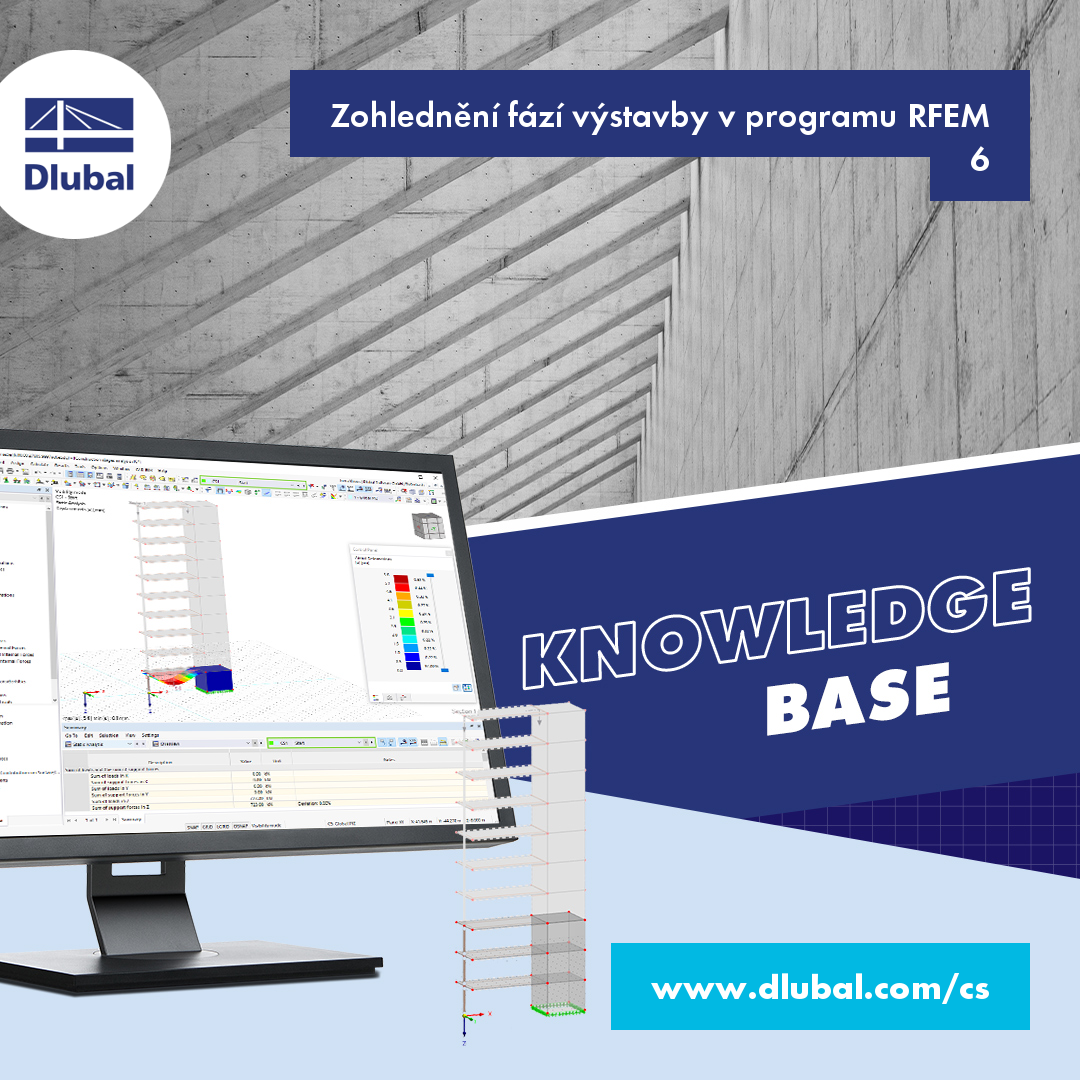 Zohlednění fází výstavby v programu RFEM 6