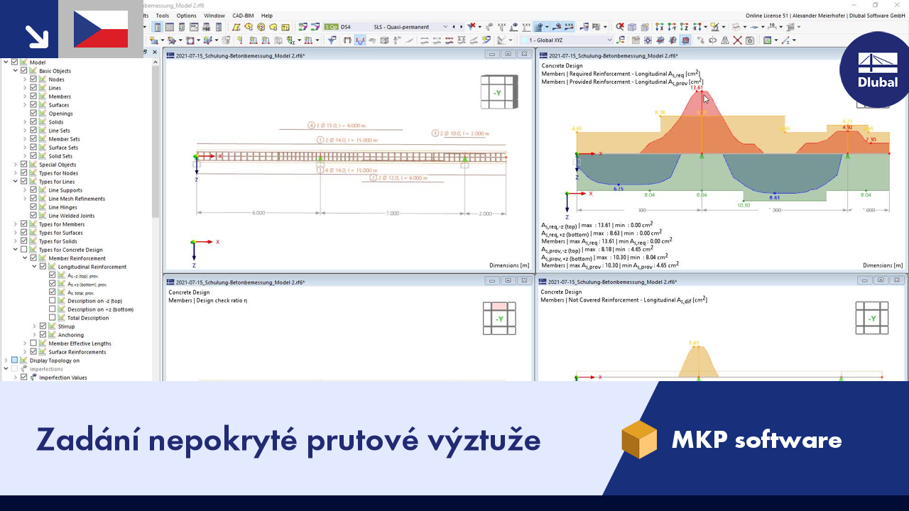 Video: Zadání nepokryté prutové výztuže