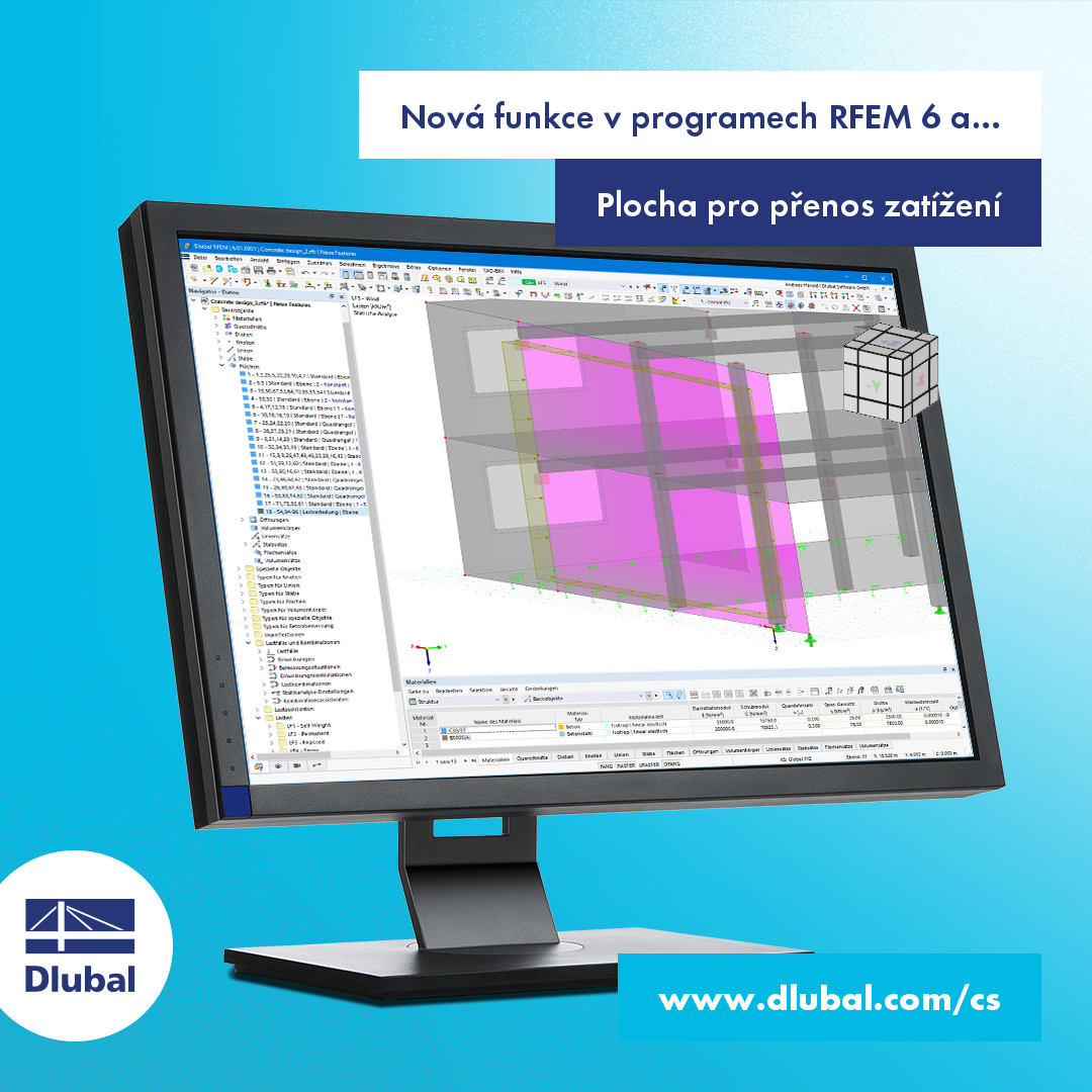 Nová funkce v programech RFEM 6 a RSTAB 9