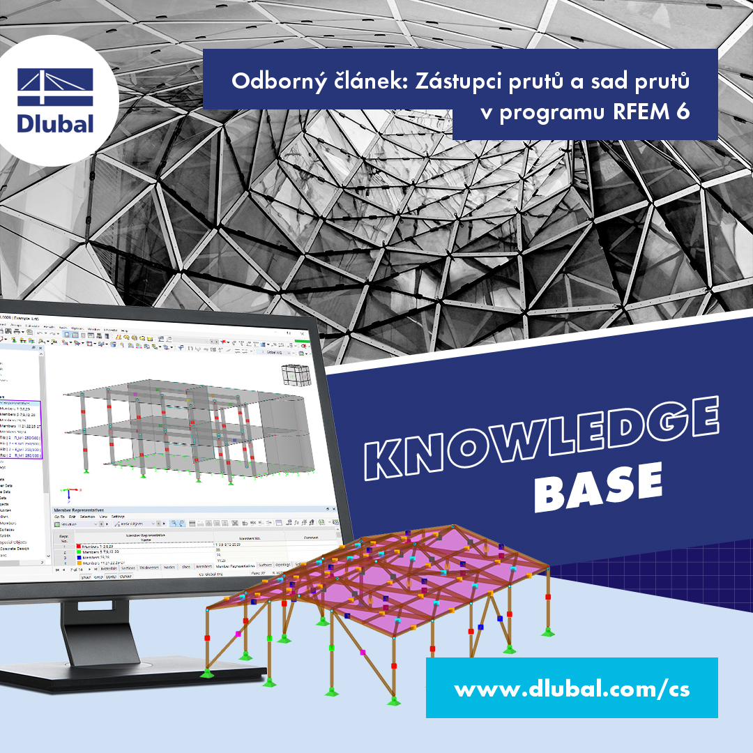 Odborný článek: Zástupci prutů a sad prutů v programu RFEM 6
