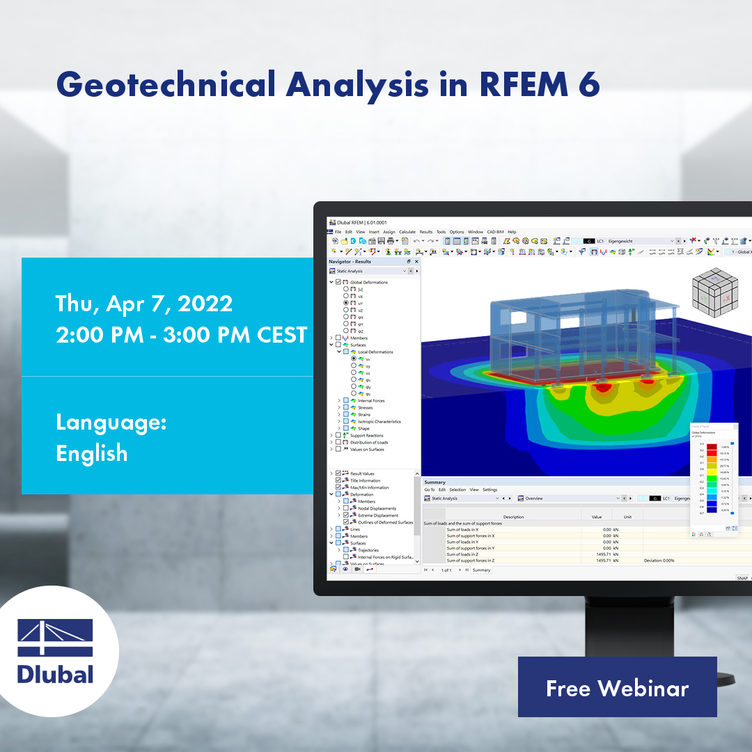 Geotechnická analýza v programu RFEM 6