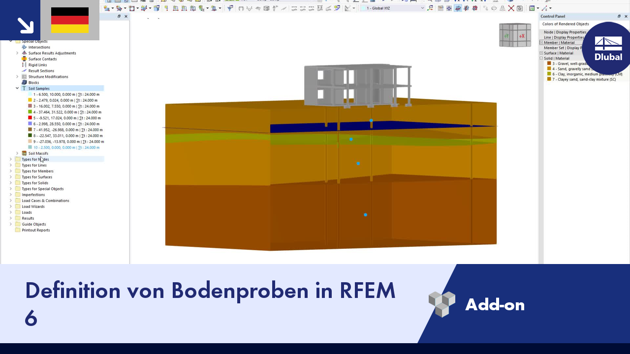 Video: Zadání vzorků zeminy v programu RFEM 6