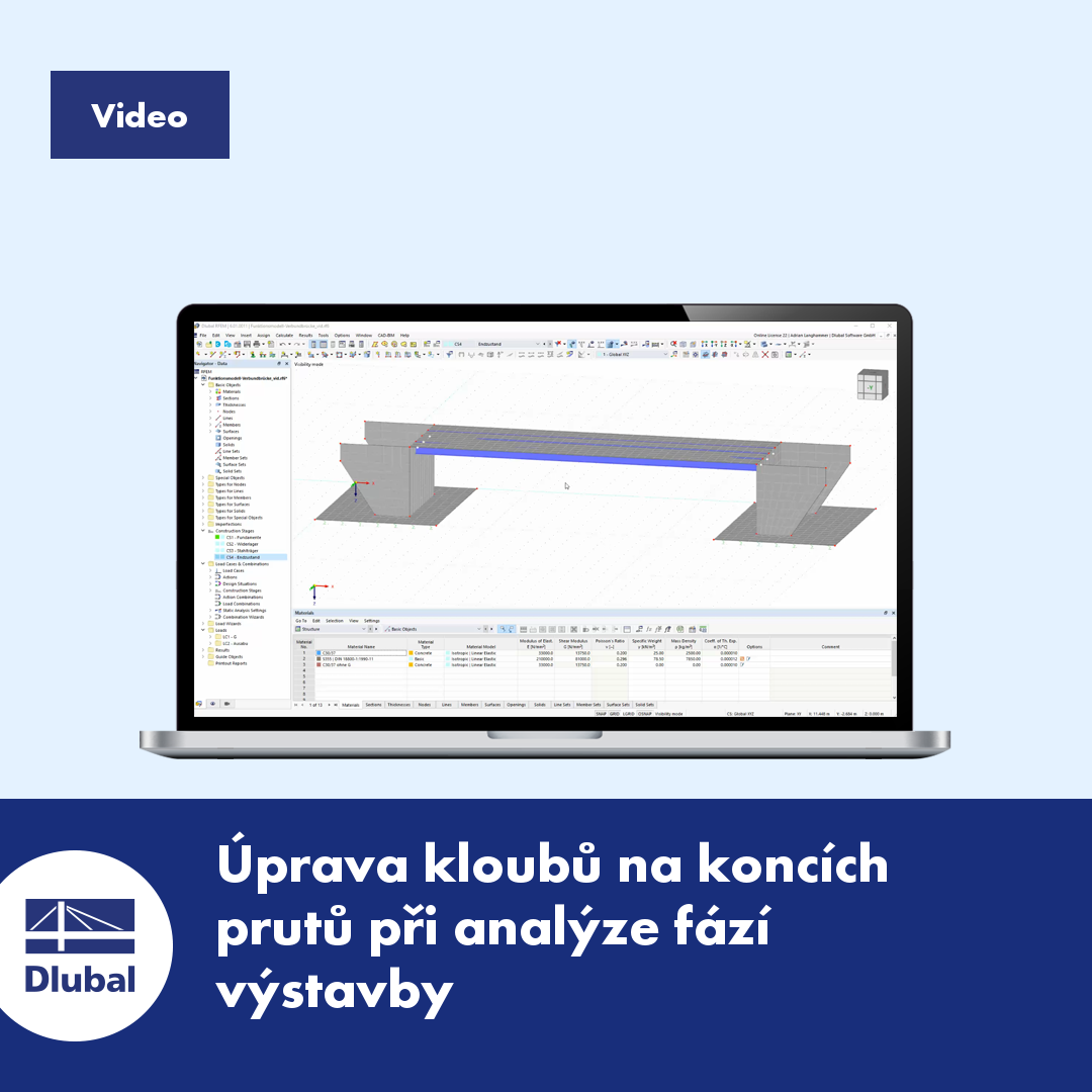 Programy RFEM pro výpočty MKP a RSTAB pro prutové konstrukce