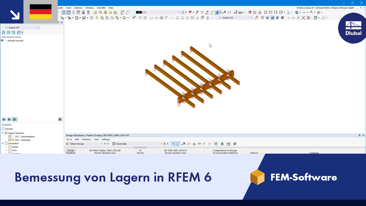 Posouzení podpor v programu RFEM 6