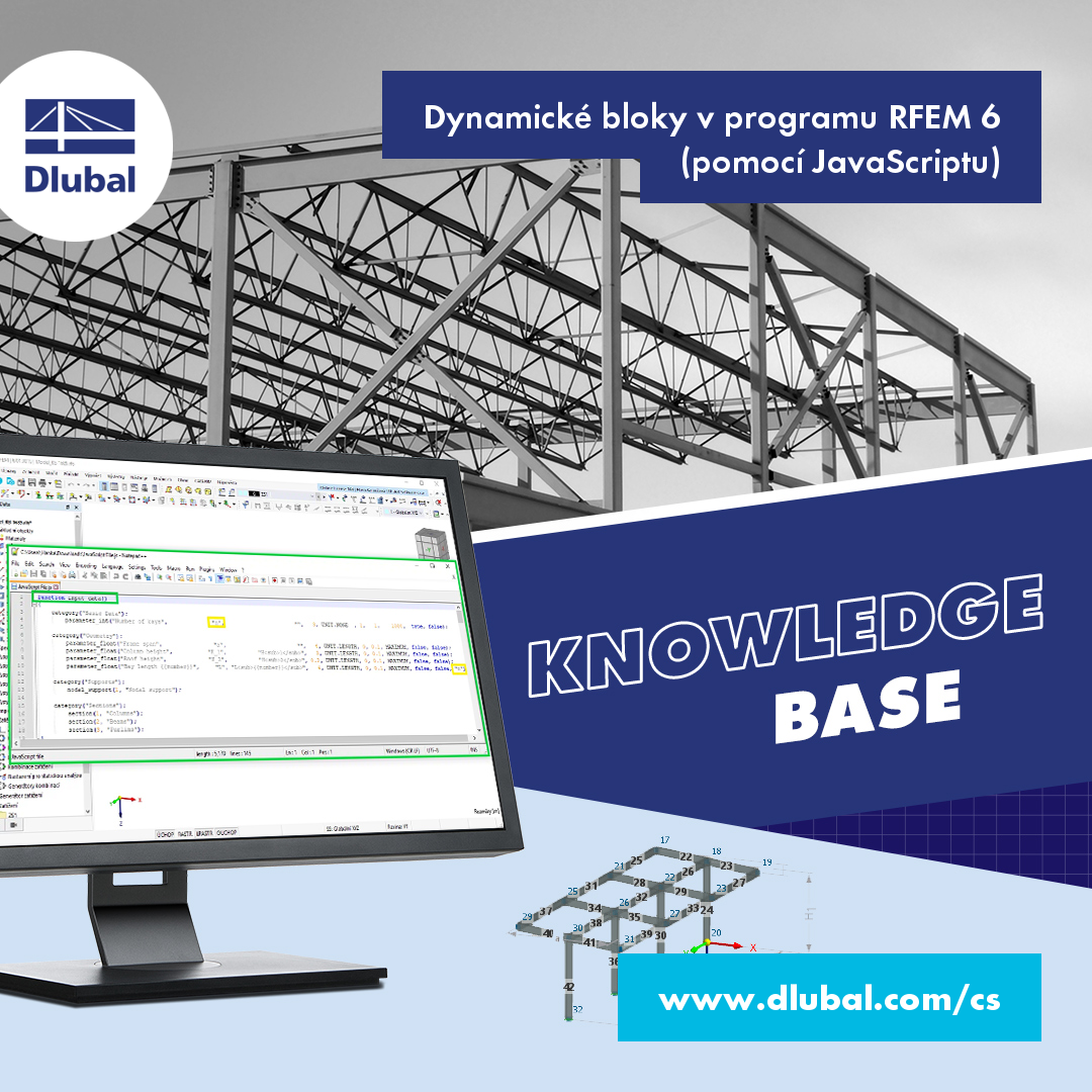 Dynamické bloky v programu RFEM 6 (pomocí JavaScriptu)