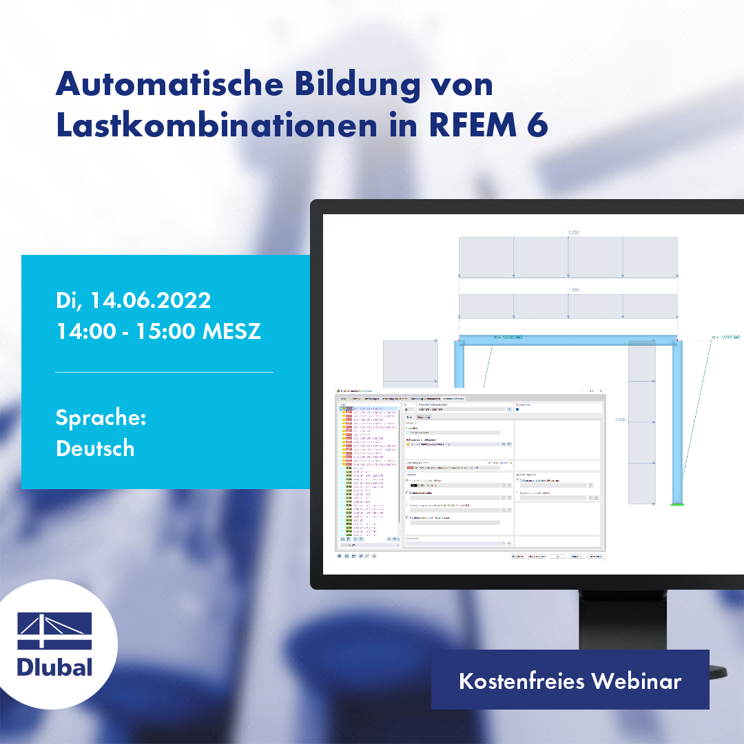 Automatické vytváření kombinací zatížení v programu RFEM 6