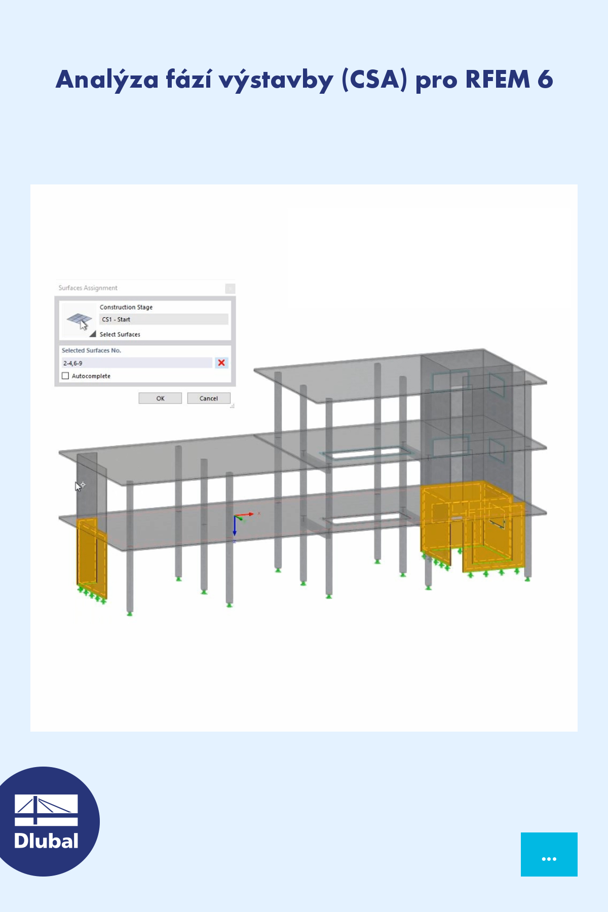 Analýza fází výstavby (CSA) pro RFEM 6