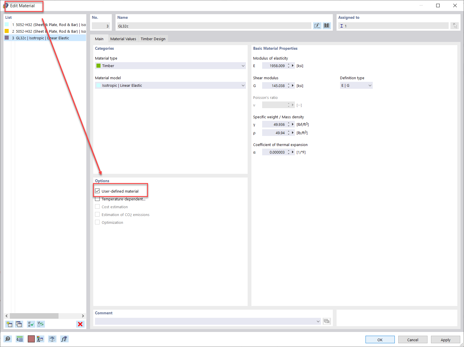 FAQ 005275 | Jak mohu v programu RFEM 6 upravit tloušťku lamely pro lepený lamelový průřez?