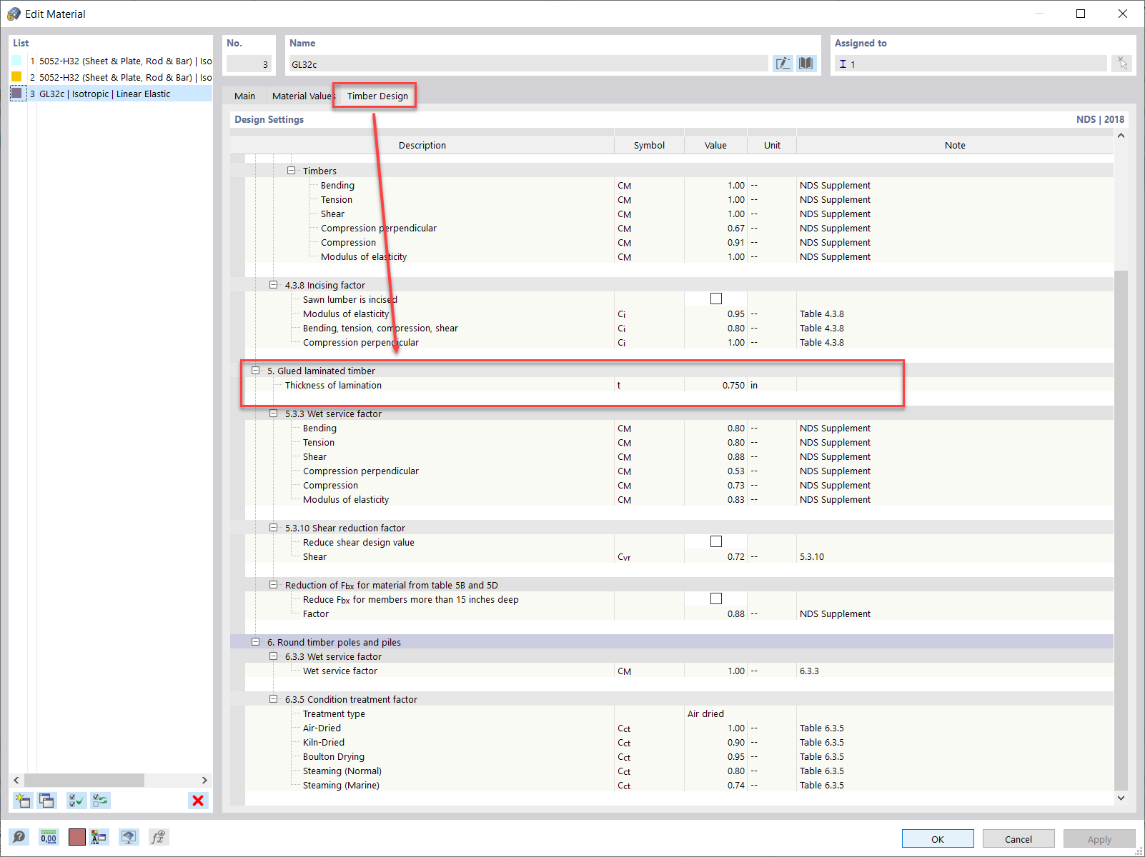 FAQ 005275 | Jak mohu v programu RFEM 6 upravit tloušťku lamely pro lepený lamelový průřez?