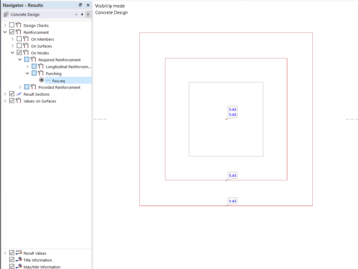 KB 001741 | Posouzení na protlačení v programu RFEM 6 podle ACI 318-19 a CSA A23.3:19