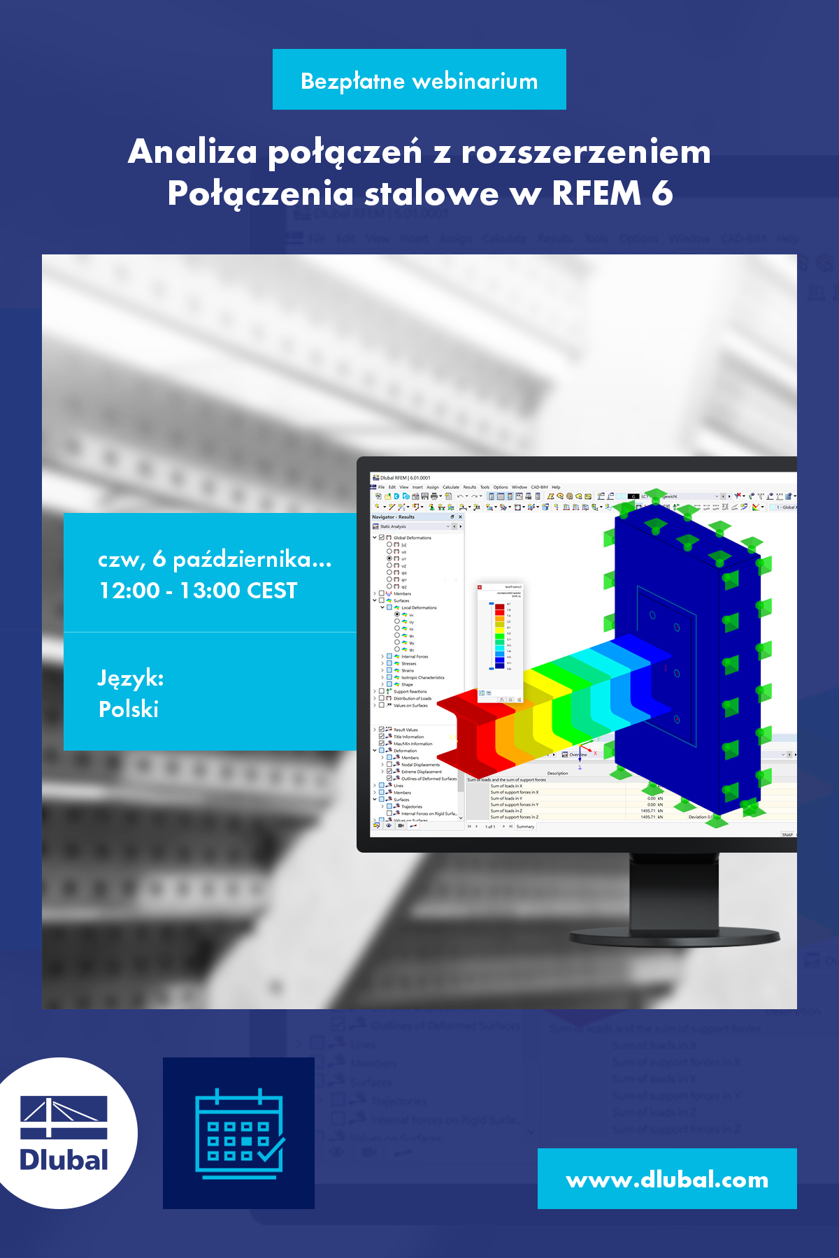 Posouzení spojů pomocí rozšíření Ocelové přípoje v programu RFEM 6